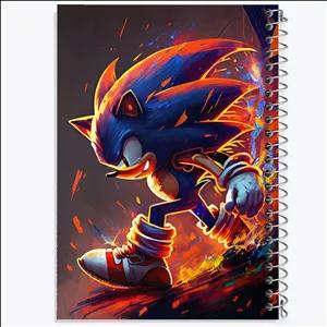 دفتر طراحی 100 برگ خندالو طرح سونیک (Sonic)
