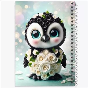 دفتر نقاشی 100 برگ خندالو طرح پنگوئن بانمک