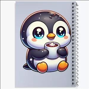 دفتر نقاشی 100 برگ خندالو طرح پنگوئن کیوت