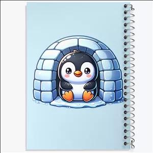 دفتر نقاشی 100 برگ خندالو طرح پنگوئن کیوت