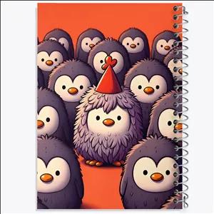 دفتر نقاشی 100 برگ خندالو طرح پنگوئن های کیوت