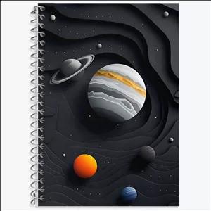 دفتر لغت 100 برگ خندالو طرح کهکشان (galaxy)