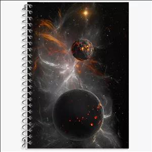 دفتر لغت 50 برگ خندالو طرح کهکشان (galaxy)