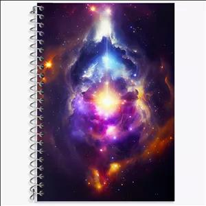 دفتر لغت 100 برگ خندالو طرح کهکشان (galaxy)