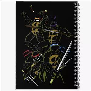 دفتر طراحی 100 برگ خندالو طرح لاکپشت های نینجا