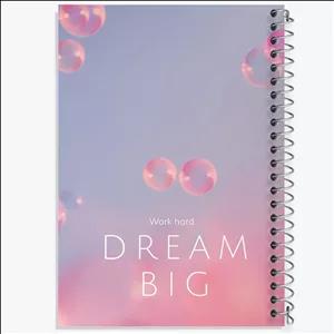 دفتر طراحی 100 برگ خندالو طرح Work Hard Dream Big