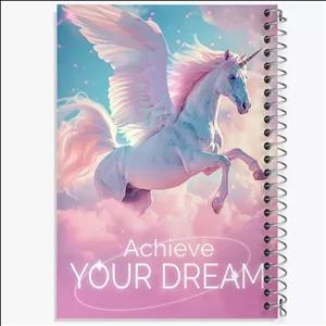 دفتر طراحی 100 برگ خندالو طرح Achieve Your Dream