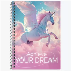 دفتر لغت 50 برگ خندالو طرح Achieve Your Dream