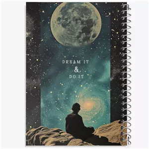 دفتر طراحی 50 برگ خندالو طرح Dream It And Do It