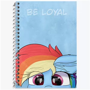 دفتر لغت 50 برگ خندالو طرح رینبو دش پونی