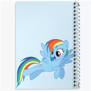 دفتر لیست خرید 50 برگ خندالو طرح رینبو دش پونی