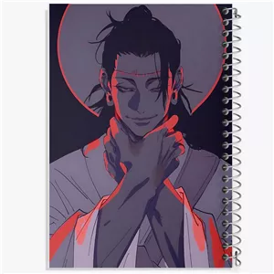 دفتر طراحی 100 برگ خندالو طرح ساکورا انیمه جوجوتسو کایسن