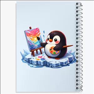 دفتر نقاشی 100 برگ خندالو طرح پنگوئن نقاش