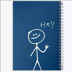 دفتر شطرنجی 100 برگ خندالو طرح آدمک بامزه