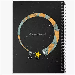 دفتر طراحی 50 برگ خندالو طرح Discover Yourself