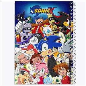 دفتر طراحی 50 برگ خندالو طرح سونیک (Sonic)