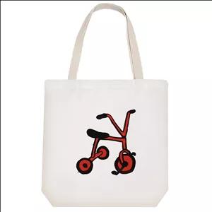 توت بگ پارچه ای خندالو طرح سه چرخه قرمز