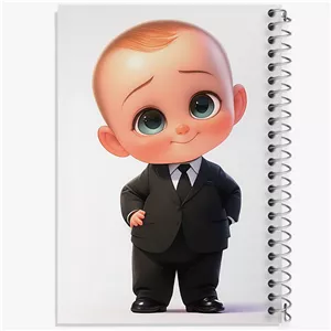 دفتر شطرنجی 50 برگ خندالو طرح بچه رئیس (The Boss Baby)