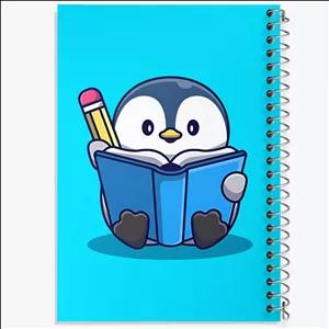 دفتر نقاشی 100 برگ خندالو طرح پنگوئن بامزه