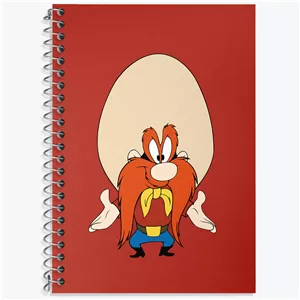 دفتر زبان دو خط 50 برگ خندالو طرح یوسمیتی سام (Yosemite Sam)