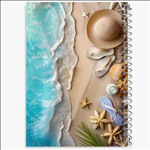 دفتر طراحی 100 برگ خندالو طرح صدف و دریا