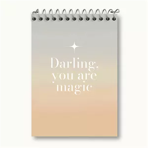 دفتر یادداشت خندالو طرح Darling You Are Magic