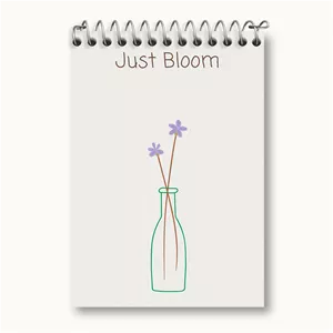دفتر یادداشت خندالو طرح Just Bloom