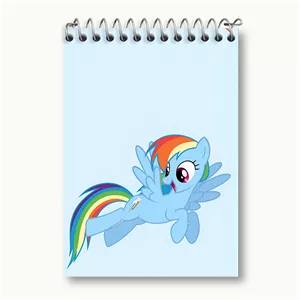 دفتر یادداشت خندالو طرح رینبو دش پونی