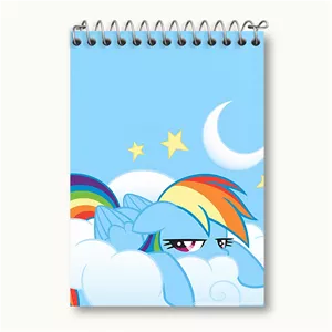 دفتر یادداشت خندالو طرح رینبو دش پونی