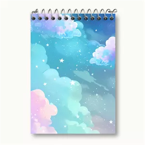 دفتر یادداشت خندالو طرح آسمان پاستیلی