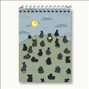 دفتر یادداشت خندالو طرح خرگوش های بامزه