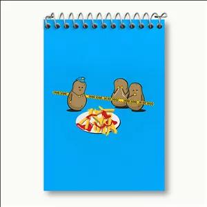 دفتر یادداشت خندالو طرح سیب زمینی های بامزه