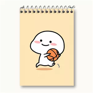 دفتر یادداشت خندالو طرح آدمک کیوت و بامزه