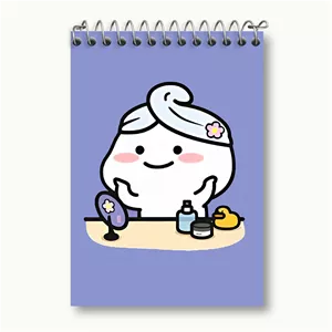 دفتر یادداشت خندالو طرح آدمک کیوت و بامزه