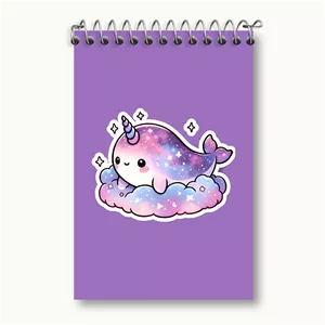 دفتر یادداشت خندالو طرح دلفین کیوت