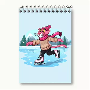 دفتر یادداشت خندالو طرح پلنگ صورتی (Pink Panter)