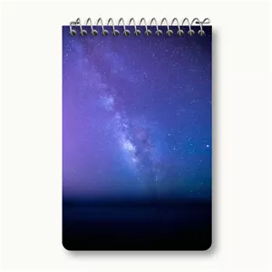 دفتر یادداشت خندالو طرح کهکشان (galaxy)