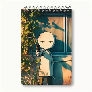 دفتر یادداشت خندالو طرح آدمک کیوت