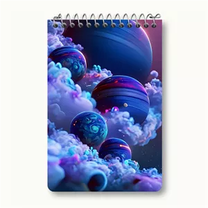 دفتر یادداشت خندالو طرح کهکشان (galaxy)