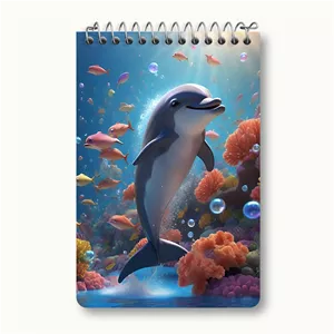دفتر یادداشت خندالو طرح دلفین