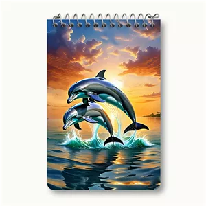 دفتر یادداشت خندالو طرح دلفین