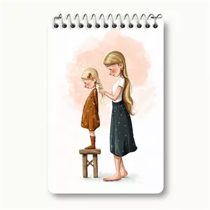 دفتر یادداشت خندالو طرح مادر دختری