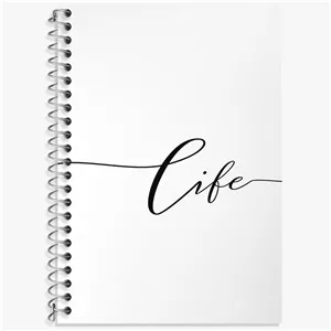 دفتر زبان سه خط 50 برگ خندالو طرح Life