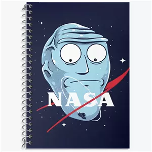 دفتر زبان سه خط 50 برگ خندالو طرح ناسا (Nasa)