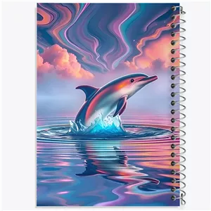 دفتر مشق 50 برگ خندالو طرح دلفین