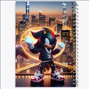 دفتر طراحی 100 برگ خندالو طرح سونیک (Sonic)