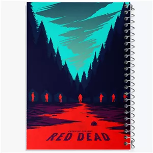 دفتر مشق 50 برگ خندالو طرح رد دد (Red Dead)
