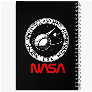 دفتر لیست خرید 50 برگ خندالو طرح ناسا (Nasa)