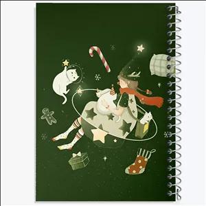 دفتر نقاشی 100 برگ خندالو طرح کریسمس (Christmas)