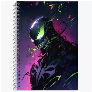 دفتر زبان سه خط 50 برگ خندالو طرح ونوم (Venom)